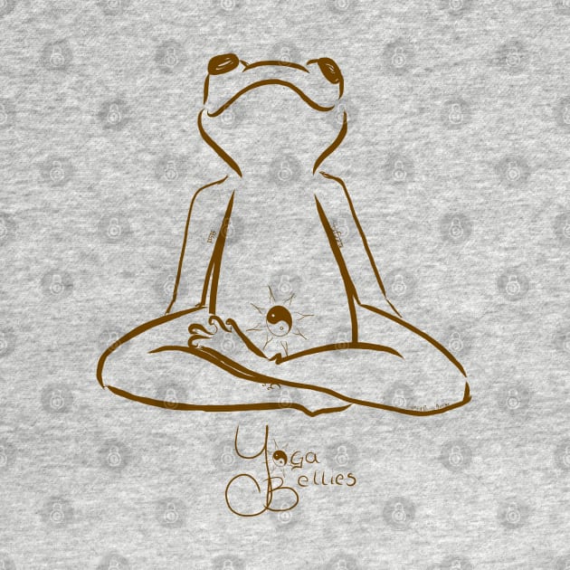 Yoga Bellies Seated Frog by Gypsy Girl Design